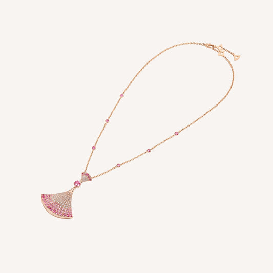 [Polaidi Jewelry]DREAM NECKLACK DIAMOND PINK GOLD