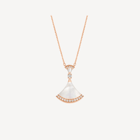 [Polaidi Jewelry ]DREAM NECKLACE MOP PINK GOLD DIAMOND