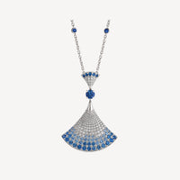 [Polaidi Jewelry ]DREAM NECKLACE AGATE SILVER DIAMOND