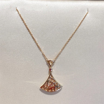 [Polaidi Jewelry]DREAM NECKLACE PINK GOLD FULL DIAMOND