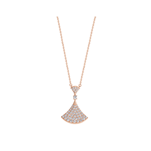 [Polaidi Jewelry]DREAM NECKLACE PINK GOLD FULL DIAMOND