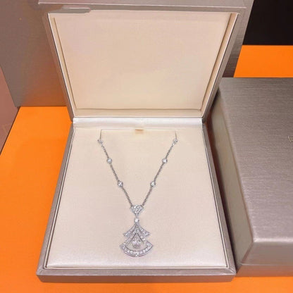 [Polaidi Jewelry]DREAM NECKLACE WHITE DIAMOND SILVER
