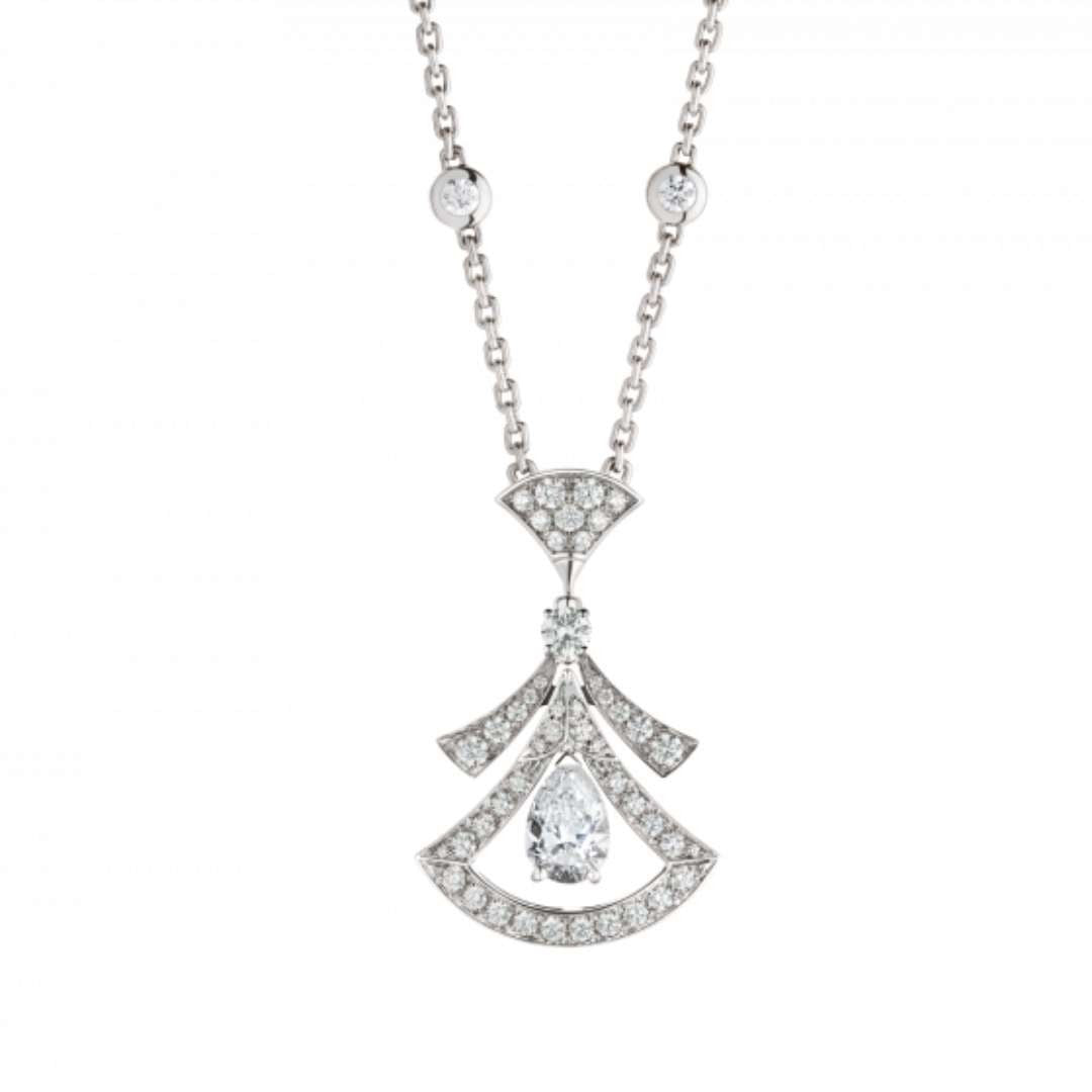 [Polaidi Jewelry]DREAM NECKLACE WHITE DIAMOND SILVER