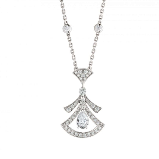 [Polaidi Jewelry]DREAM NECKLACE WHITE DIAMOND SILVER