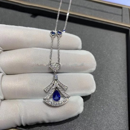 [Polaidi Jewelry]DREAM NECKLACE AGATE DIAMOND SILVER