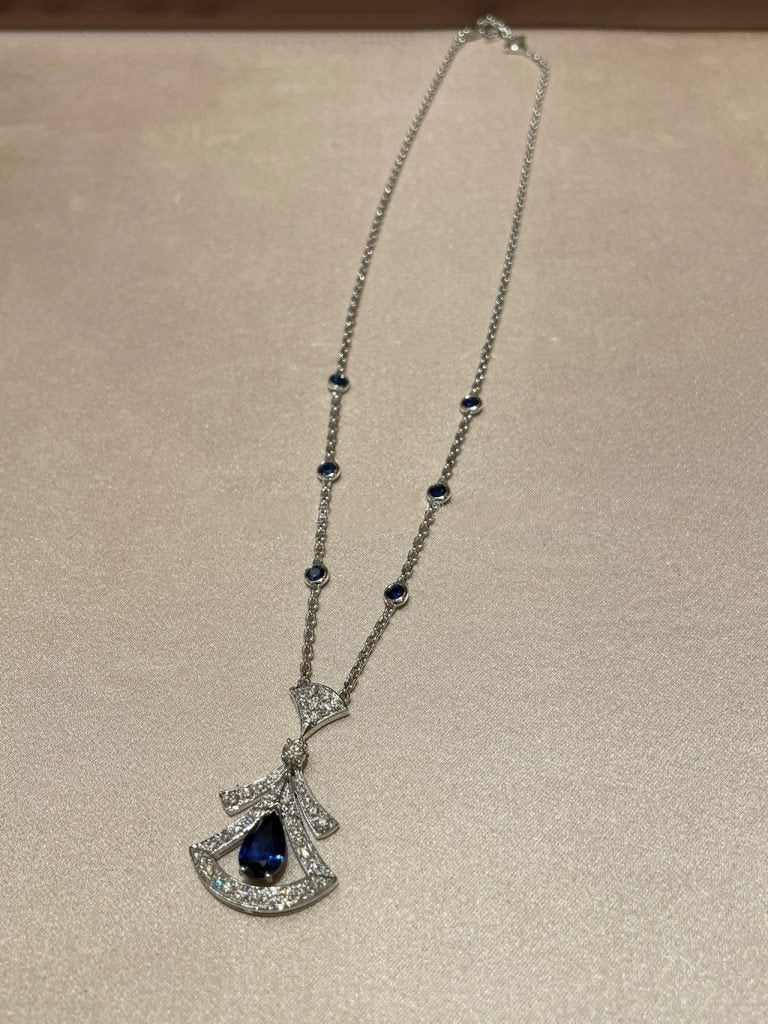 [Polaidi Jewelry]DREAM NECKLACE AGATE DIAMOND SILVER