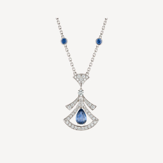 [Polaidi Jewelry]DREAM NECKLACE AGATE DIAMOND SILVER