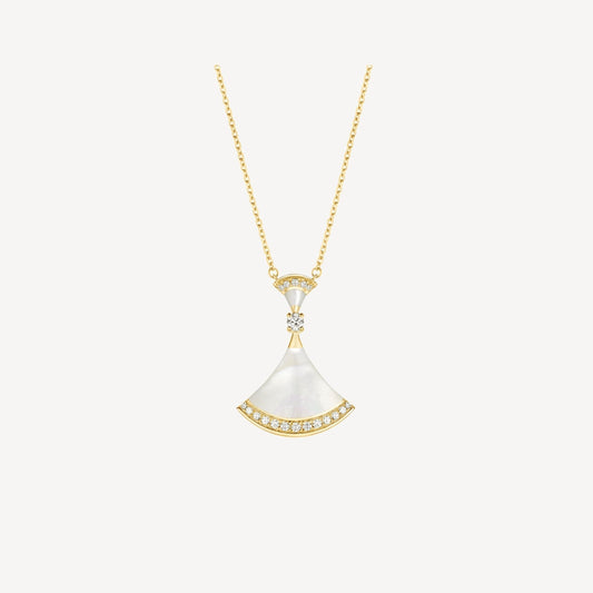[Polaidi Jewelry]DREAM NECKLACE MOP GOLD DIAMOND