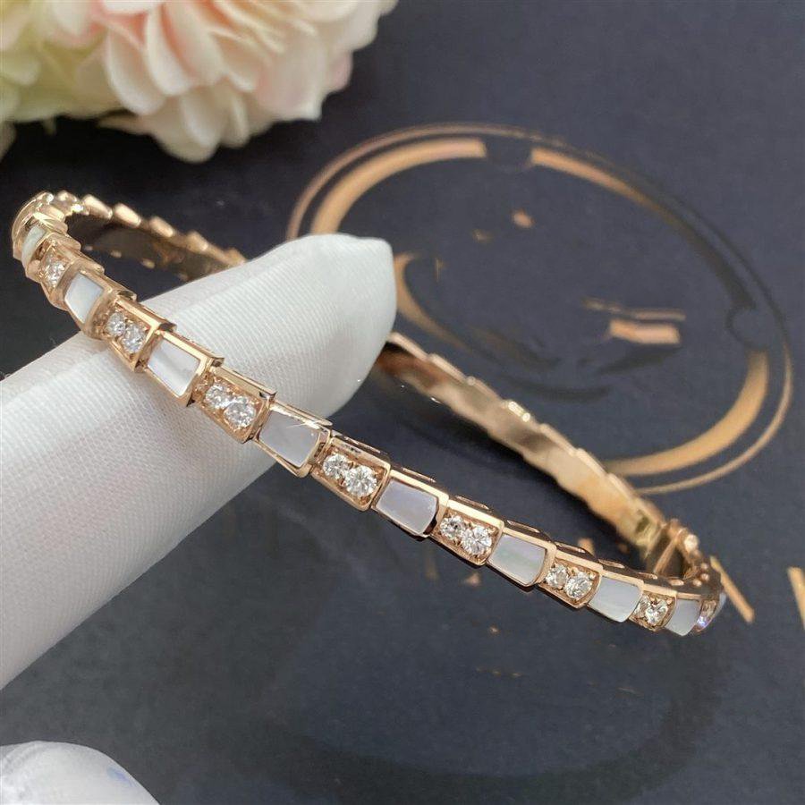[Polaidi Jewelry]SERPENTI BRACELET PINK GOLD MOP DIAMOND