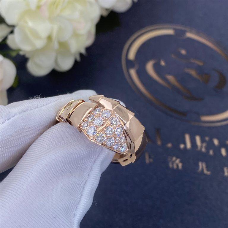 [Polaidi Jewelry]SERPENTI RING PINK GOLD DIAMOND