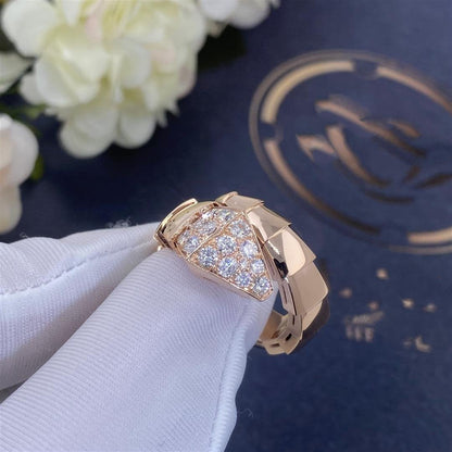 [Polaidi Jewelry]SERPENTI RING PINK GOLD DIAMOND