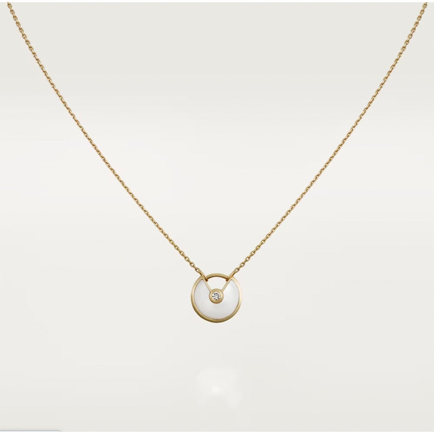 [Polaidi Jewelry]AMULETTE ROSE GOLD MOP NECKLACE