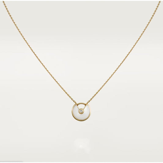 [：Polaidi Jewelry]AMULETTE ROSE GOLD MOP NECKLACE