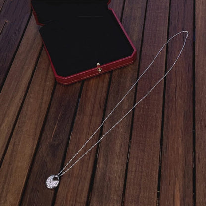 [Polaidi Jewelry]AMULETTE SILVER FULL DIAMOND NECKLACE