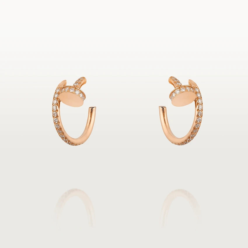 [：Polaidi Jewelry]JUSTE EARRINGS 12.75MM PINK GOLD DIAMOND