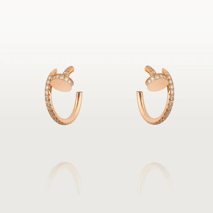 [：Polaidi Jewelry]JUSTE EARRINGS 12.75MM PINK GOLD DIAMOND