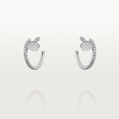 [Polaidi Jewelry]JUSTE EARRINGS 12.75MM SILVER DIAMOND