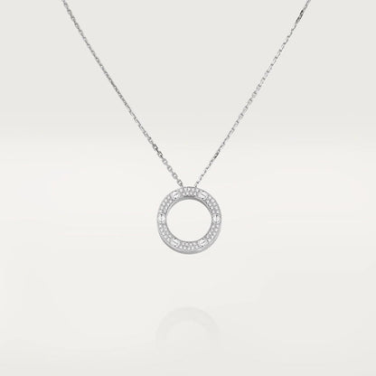 [：Polaidi Jewelry]LOVE NECKLACE ADJUSTABLE SILVER