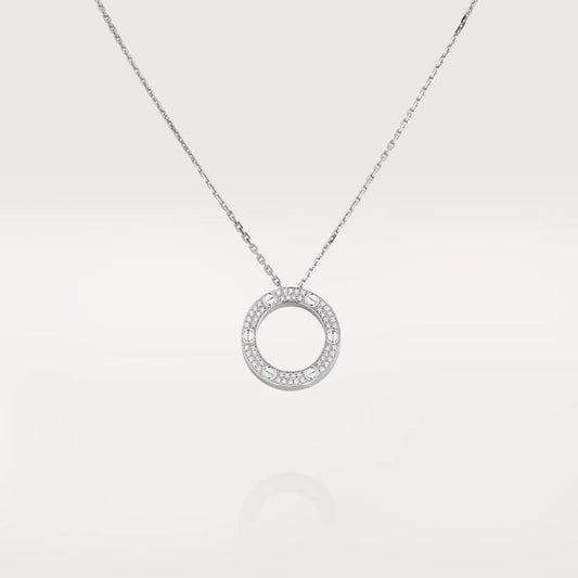 [Polaidi Jewelry]LOVE NECKLACE ADJUSTABLE SILVER