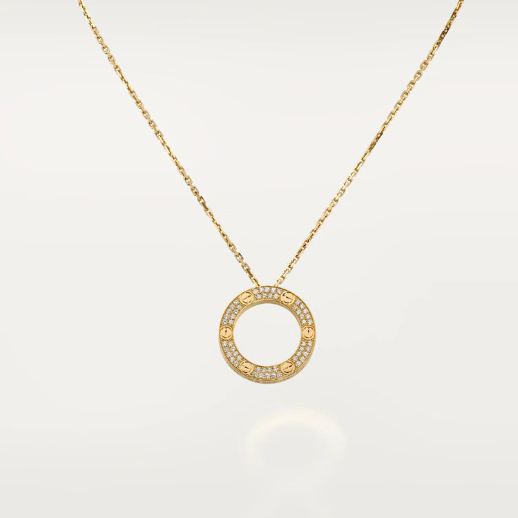 [：Polaidi Jewelry]LOVE NECKLACE ADJUSTABLE ROSE GOLD