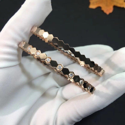 [Polaidi Jewelry]BEE LOVE PINK GOLD DIAMOND BRACELET