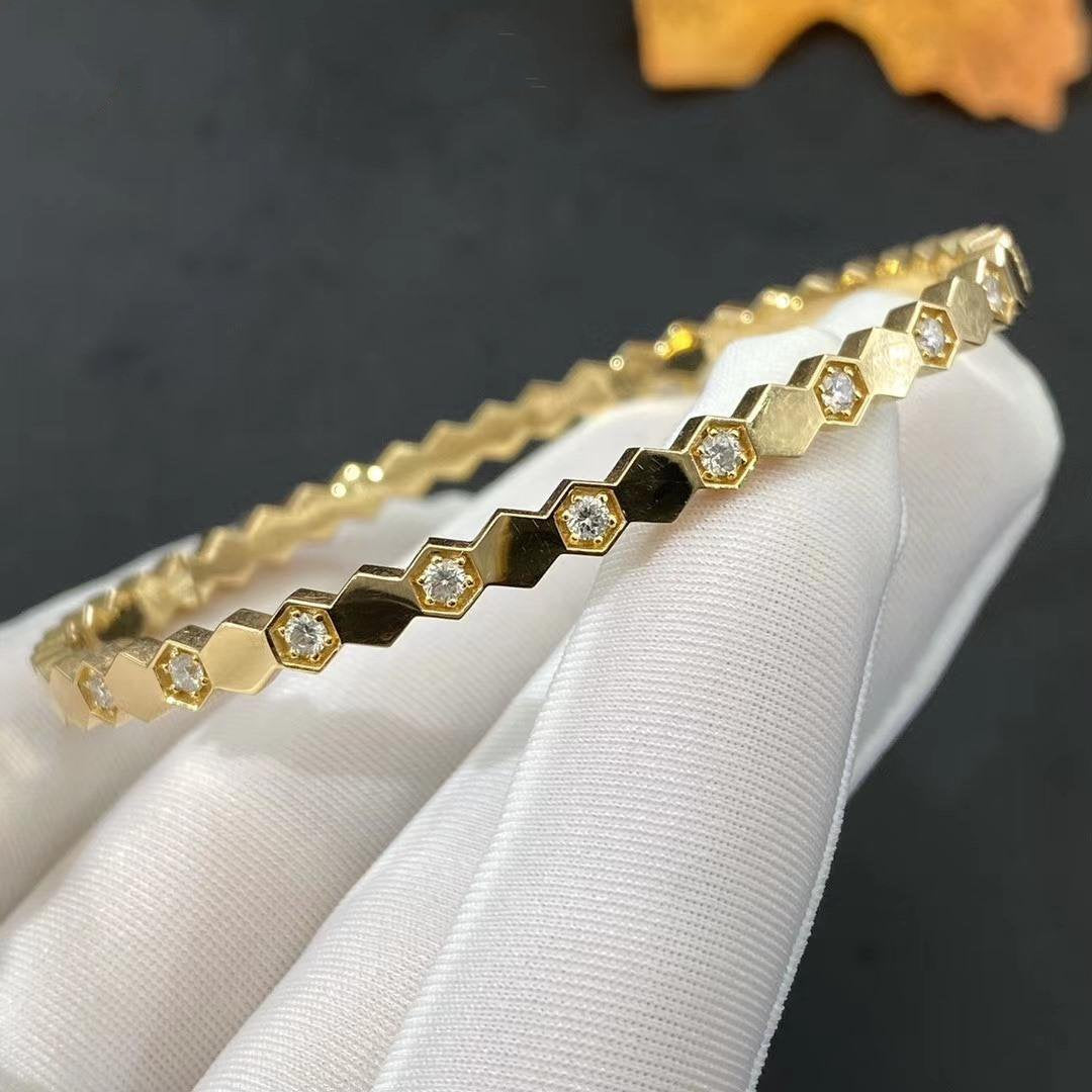 [：Polaidi Jewelry]BEE LOVE ゴールド ダイヤモンド ブレスレット