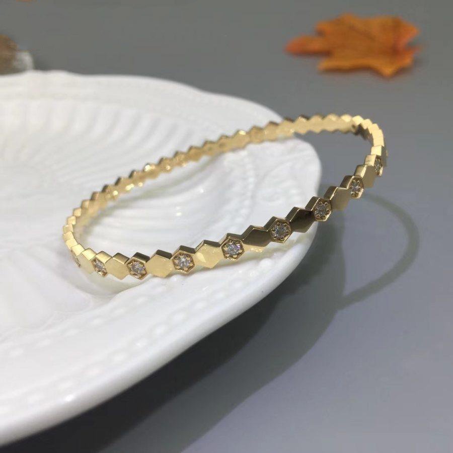 [：Polaidi Jewelry]BEE LOVE ゴールド ダイヤモンド ブレスレット