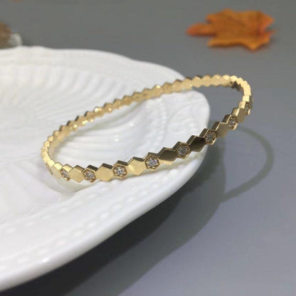 [：Polaidi Jewelry]BEE LOVE ゴールド ダイヤモンド ブレスレット