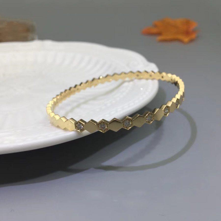 [：Polaidi Jewelry]BEE LOVE ゴールド ダイヤモンド ブレスレット