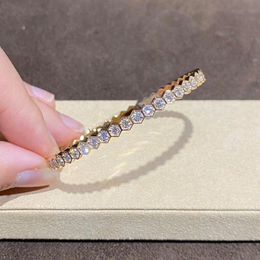 [Polaidi Jewelry]BEE LOVE GOLD BRACELET FULL DIAMOND