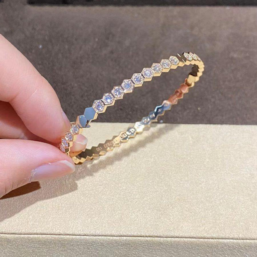 [Polaidi Jewelry]BEE LOVE GOLD BRACELET FULL DIAMOND