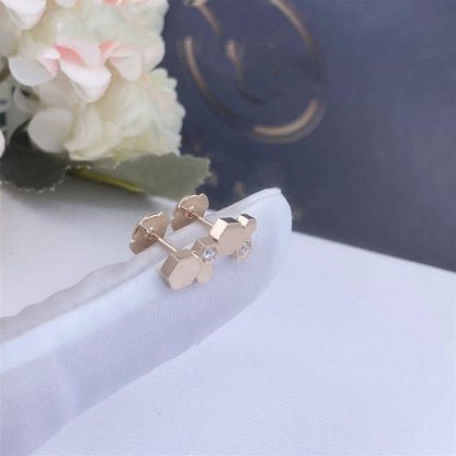 [Polaidi Jewelry]BEE LOVE PINK GOLD DIAMOND EARRINGS