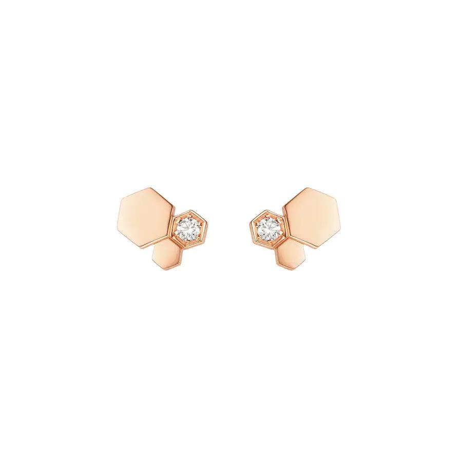 [Polaidi Jewelry]BEE LOVE PINK GOLD DIAMOND EARRINGS
