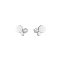 [Polaidi Jewelry ]BEE LOVE SILVER DIAMOND EARRINGS