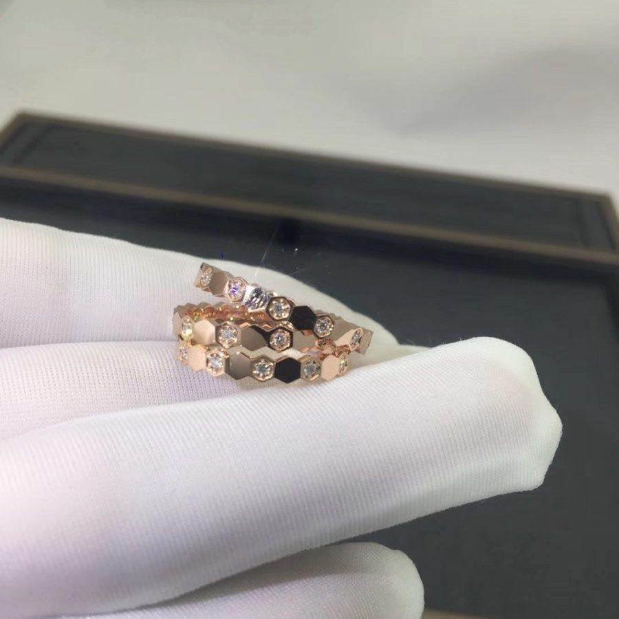 [：Polaidi Jewelry]BEE LOVE RING PINK GOLD DIAMOND