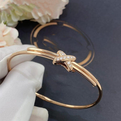 [：Polaidi Jewelry]ピンクゴールドダイヤモンド ブレスレットセット
