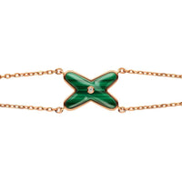 [Polaidi Jewelry ]JEUX BRACELET MALACHITE PINK GOLD 1 DIAMOND
