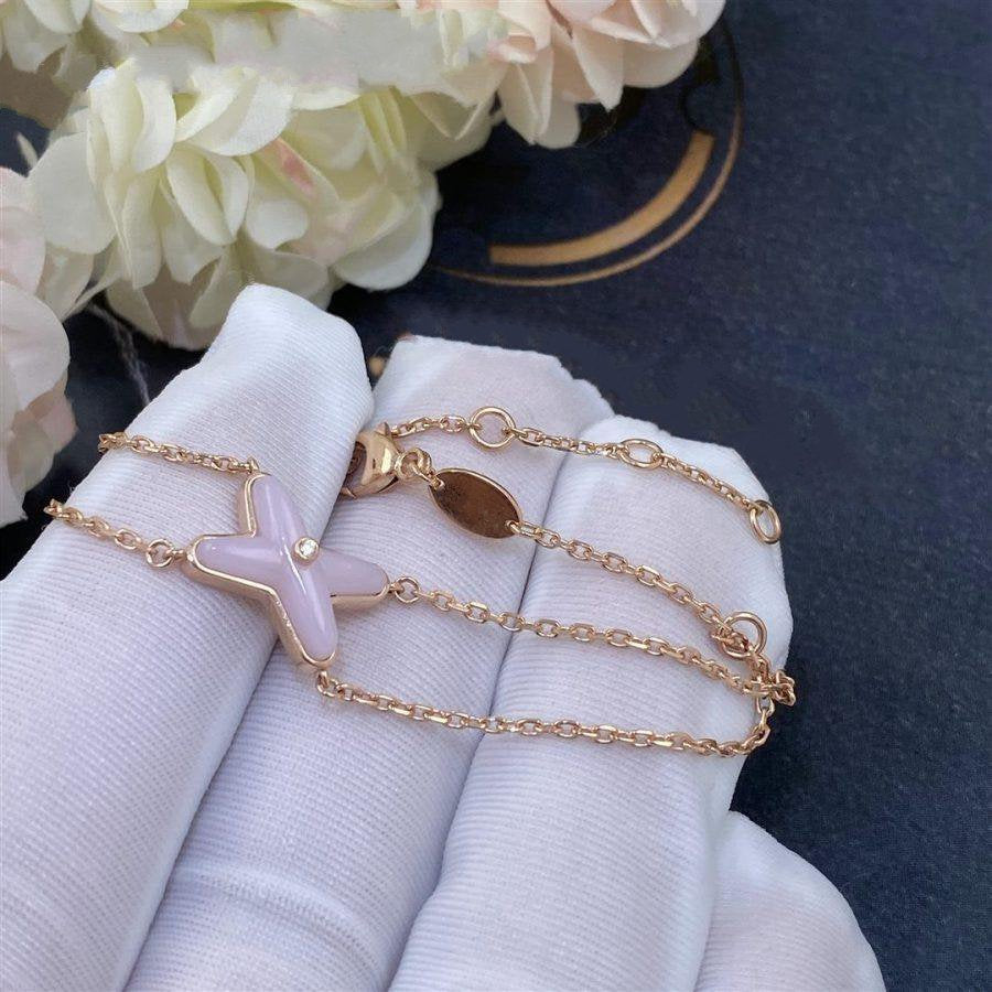 [Polaidi Jewelry]JEUX BRACELET PINK MOP PINK GOLD 1 DIAMOND