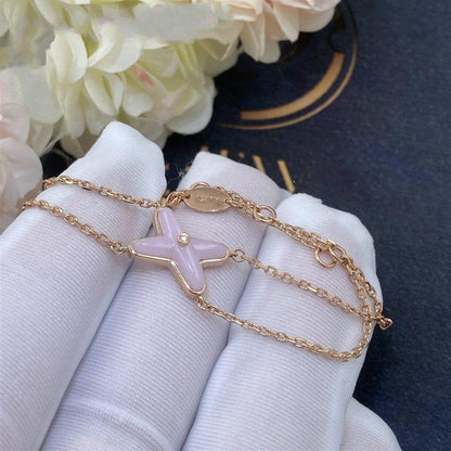 [Polaidi Jewelry]JEUX BRACELET PINK MOP PINK GOLD 1 DIAMOND