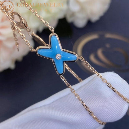 [：Polaidi Jewelry]JEUX ブレスレット ターコイズ ピンクゴールド 1ダイヤモンド