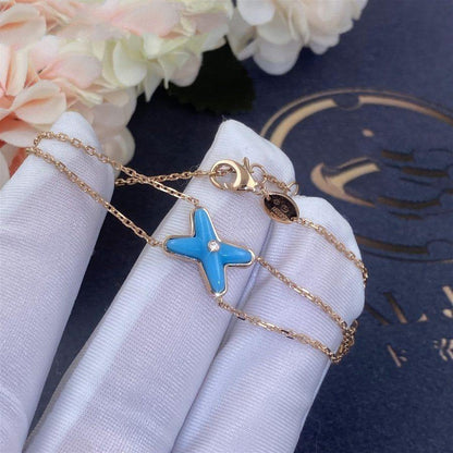 [：Polaidi Jewelry]JEUX ブレスレット ターコイズ ピンクゴールド 1ダイヤモンド