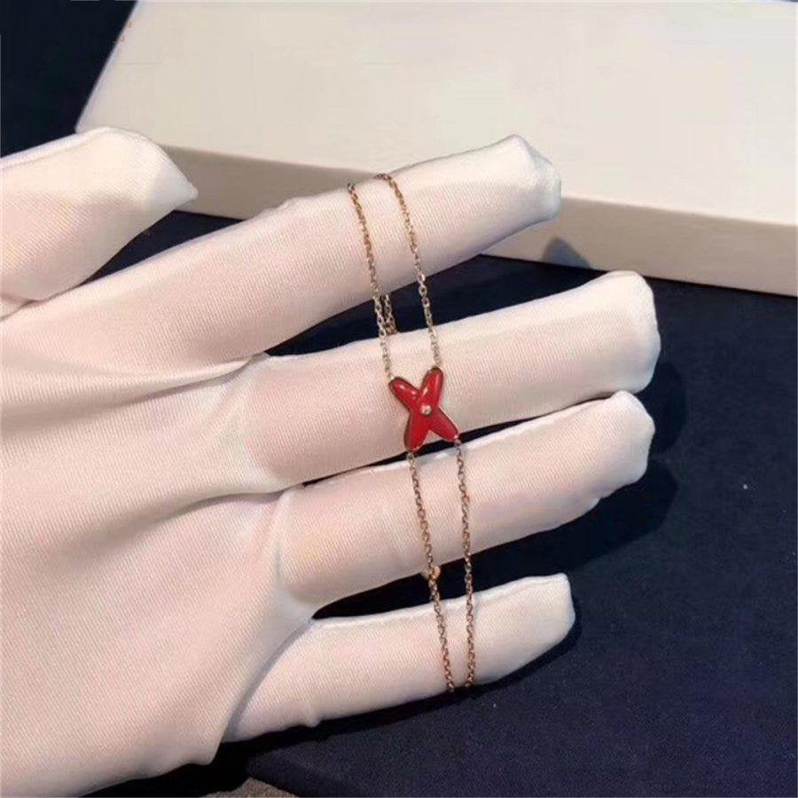 [：Polaidi Jewelry]JEUX ブレスレット カーネリアン ピンクゴールド 1ダイヤモンド