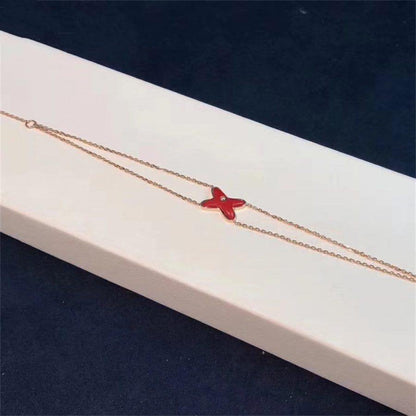 [：Polaidi Jewelry]JEUX ブレスレット カーネリアン ピンクゴールド 1ダイヤモンド