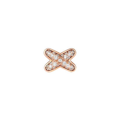 [：Polaidi Jewelry]JEUX DE PINK GOLD DIAMOND EARRINGS