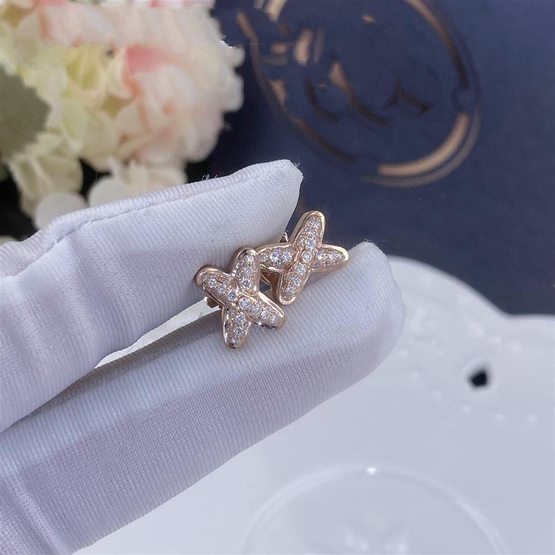 [：Polaidi Jewelry]JEUX DE PINK GOLD DIAMOND EARRINGS