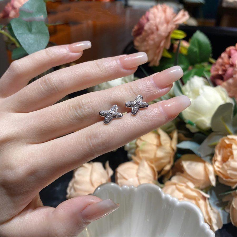 [：Polaidi Jewelry]JEUX DE SILVER DIAMOND EARRINGS