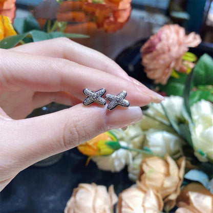 [：Polaidi Jewelry]JEUX DE SILVER DIAMOND EARRINGS