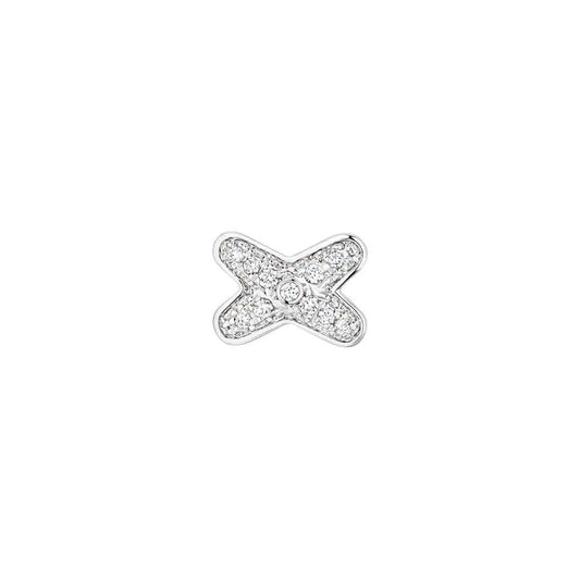 [：Polaidi Jewelry]JEUX DE SILVER DIAMOND EARRINGS