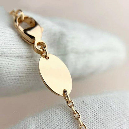 [：Polaidi Jewelry]マラカイト ブレスレット ピンクゴールド ダイヤモンド