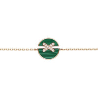 [Polaidi Jewelry ]JEUX DE BRACELET MALACHITE PINK GOLD DIAMONDS